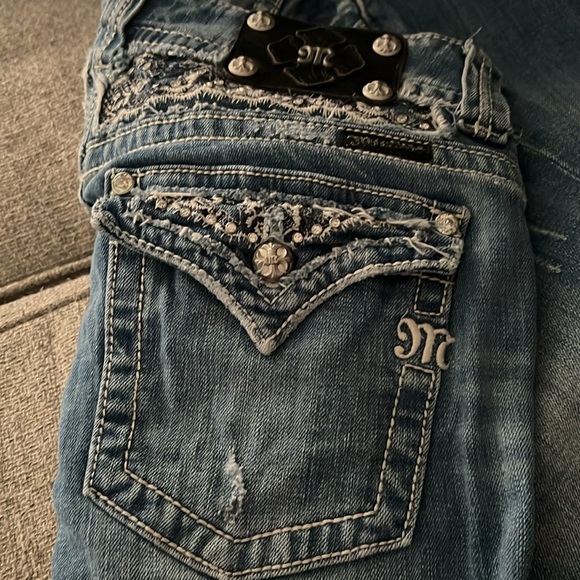 Gently used Miss Me boot cut jeans - Picture 3 of 3